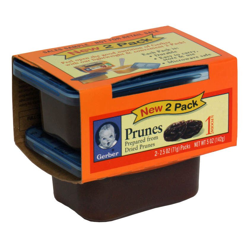 Gerber 1st Foods Prunes, 2 Pack, 2 - 2.5 oz (71g) packs [5 oz (142 g)] at Kmart.com