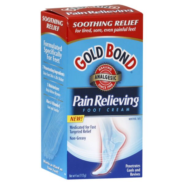 Gold Bond Foot Cream, Pain Relieving, 4 oz (113 g) at Kmart.com
