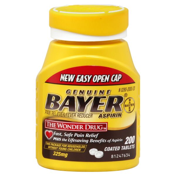 Bayer Aspirin, 325 mg, Coated Tablets, 200 tablets at Kmart.com