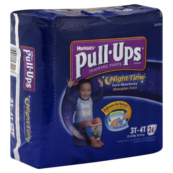 Huggies Pull-Ups Training Pants, Night Time, Size 3T-4T (32-40 lb), Toy Story, Jumbo, 24 pants