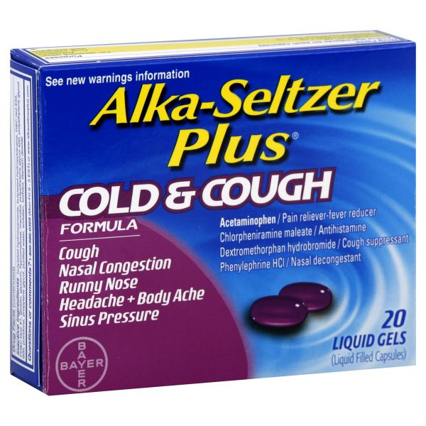 Alka-Seltzer Plus Cold & Cough Formula, Liquid Gels, 20 liquid gels at Kmart.com