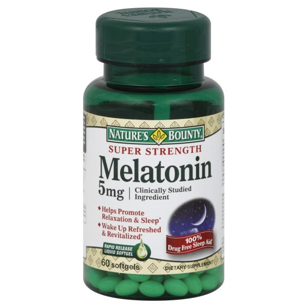 Nature's Bounty Melatonin, Super Strength, 5 mg, Softgels, 60 softgels at Kmart.com
