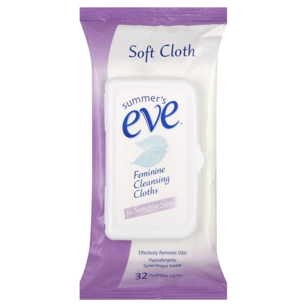 Summer's Eve Feminine Cleansing Cloths, for Sensitive Skin, 32 cloths at Kmart.com