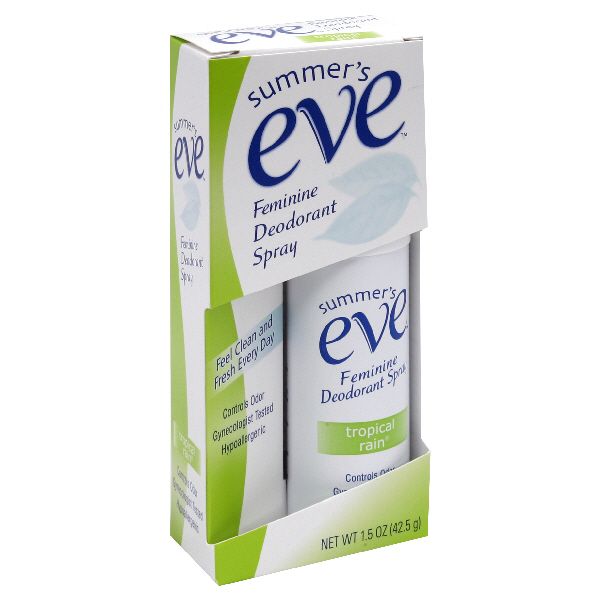 Summer's Eve Feminine Deodorant Spray, Tropical Rain, 1.5 oz (42.5 g) at Kmart.com