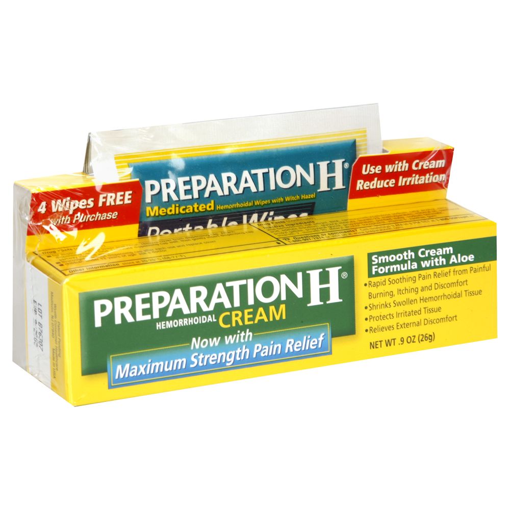 Preparation H Hemorrhoidal Cream, Maximum Strength Pain Relief, 0.9 oz (26 g) at Kmart.com
