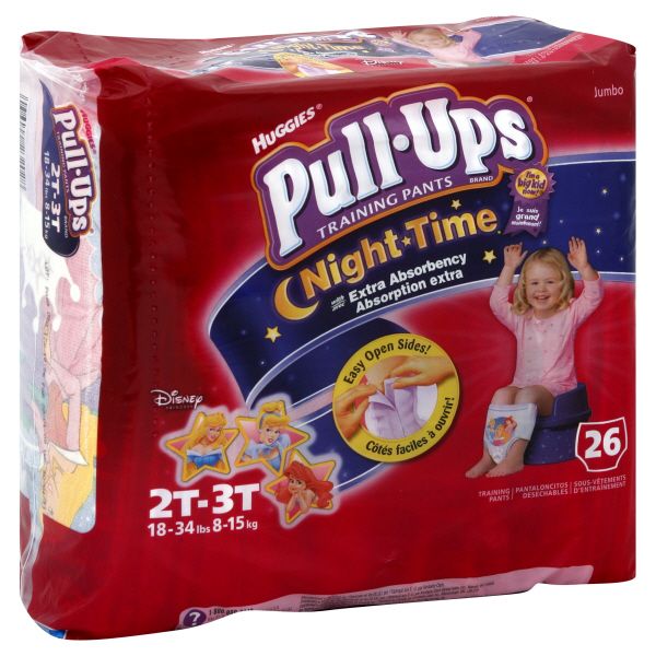 Huggies Pull-Ups Training Pants, 2T-3T (18-34 lb), Disney Princess, Jumbo, 26 pants