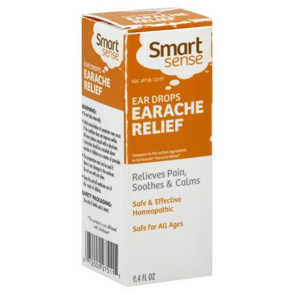 Smart Sense&nbsp; Earache Relief, Ear Drops,