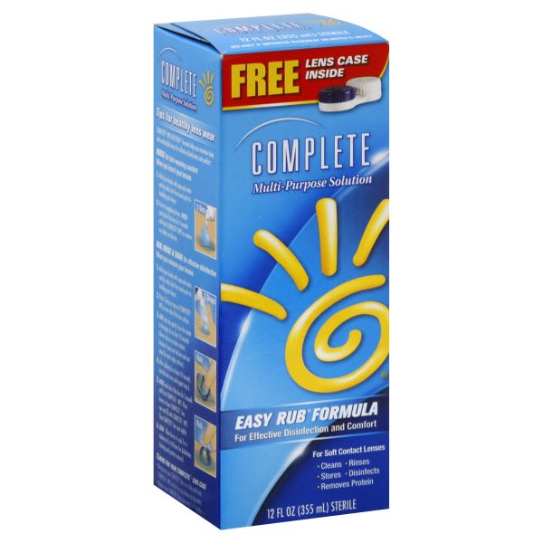 Complete Multi-Purpose Solution, Easy Rub Formula, 12 fl oz (355 ml) at Kmart.com