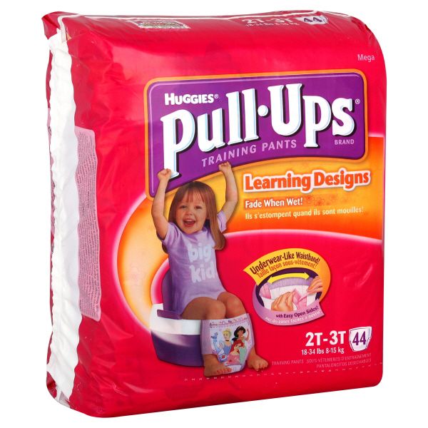 Huggies Pull-Ups Training Pants, Learning Designs, Size 2T-3T (18-34 lbs), Disney Princess, 44 pants