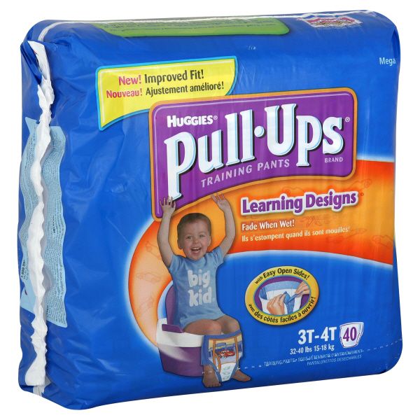 Huggies Pull-Ups Training Pants, Learning Designs, Size 3T-4T (32-40 lb), Disney Pixar Cars, 40 pants