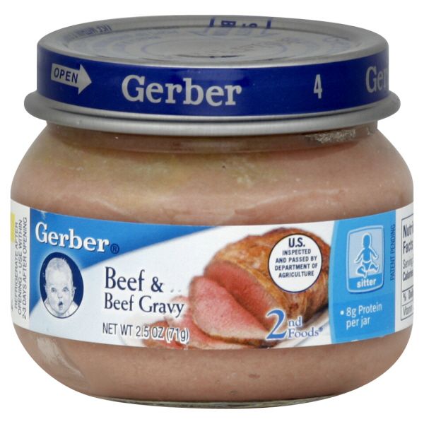 Gerber 2nd Foods Beef and Beef Gravy, 2.5 oz (71 g) at Kmart.com