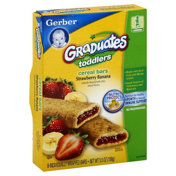 Gerber Graduates Cereal Bars, Strawberry Banana, 8 bars [5.5 oz (156 g)] at Kmart.com