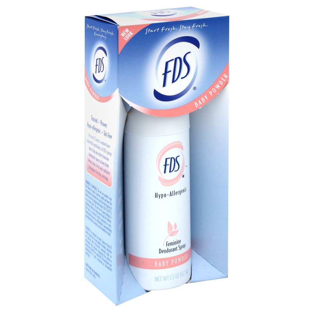 FDS Feminine Deodorant Spray, Baby Powder, 1.5 oz (42.5 g) at Kmart.com