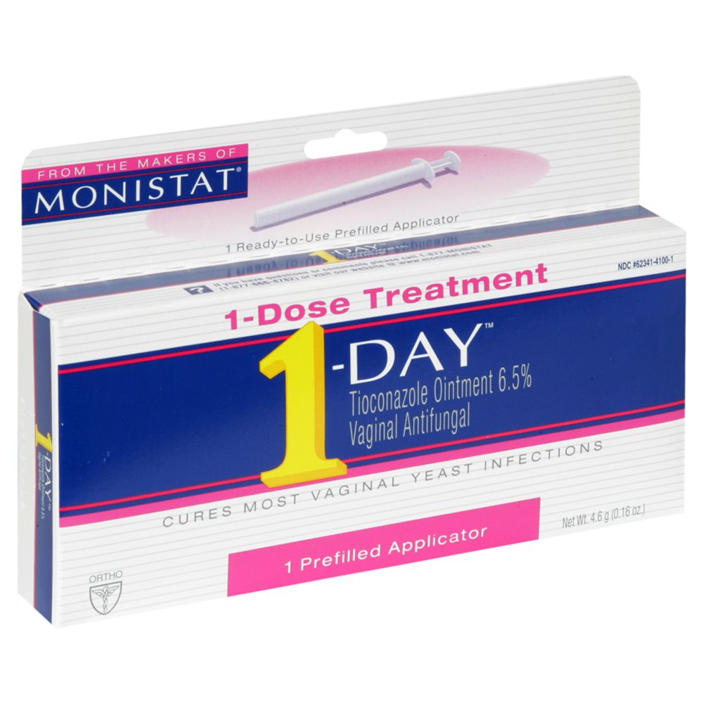 Monistat 1-Day Vaginal Antifungal, 1-Dose Treatment, 0.16 oz (4.6 g) applicator at Kmart.com