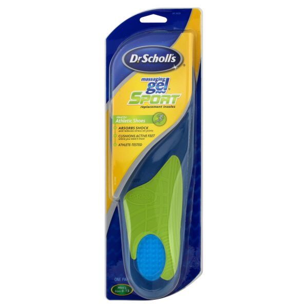 Dr. Scholl's Massaging Gel Replacement Insoles, Sport, Men's Sizes 8-13, 1 pair at Kmart.com