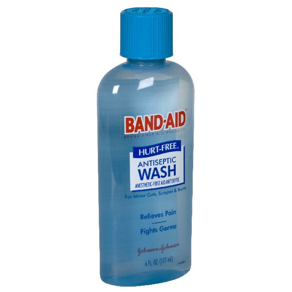 Band-Aid Antiseptic Wash, Hurt Free, 6 fl oz (177 ml) at Kmart.com