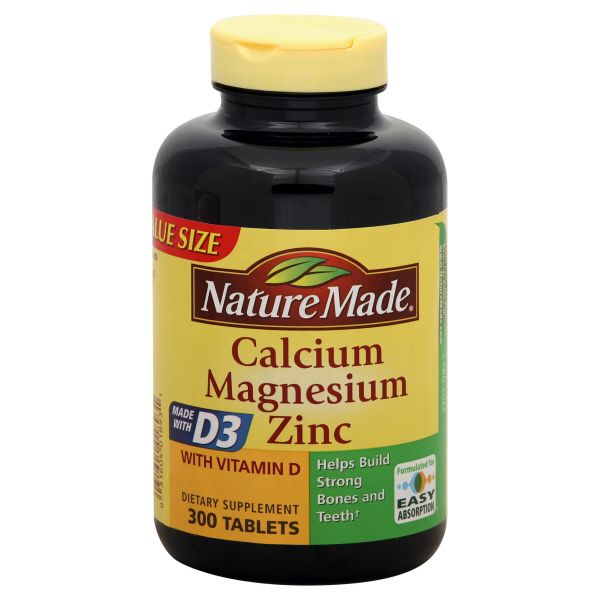 Nature Made Calcium, Magnesium, Zinc, with Vitamin D, Tablets, Value Size, 300 tablets at Kmart.com