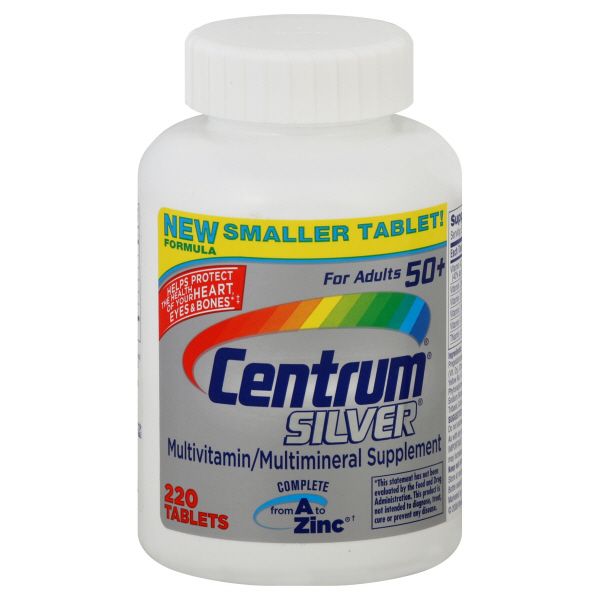 Centrum Silver Multivitamin/Multimineral, Tablets, 220 tablets at Kmart.com