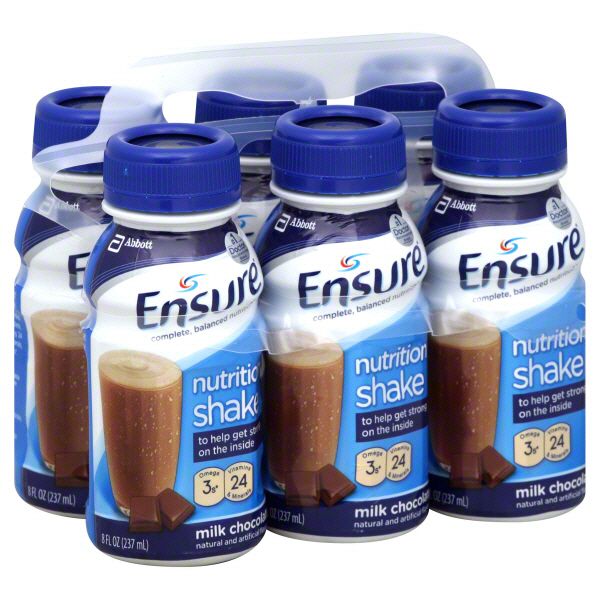 Ensure Nutrition Shake, Milk Chocolate, 6 8 fl oz (237 ml) bottles