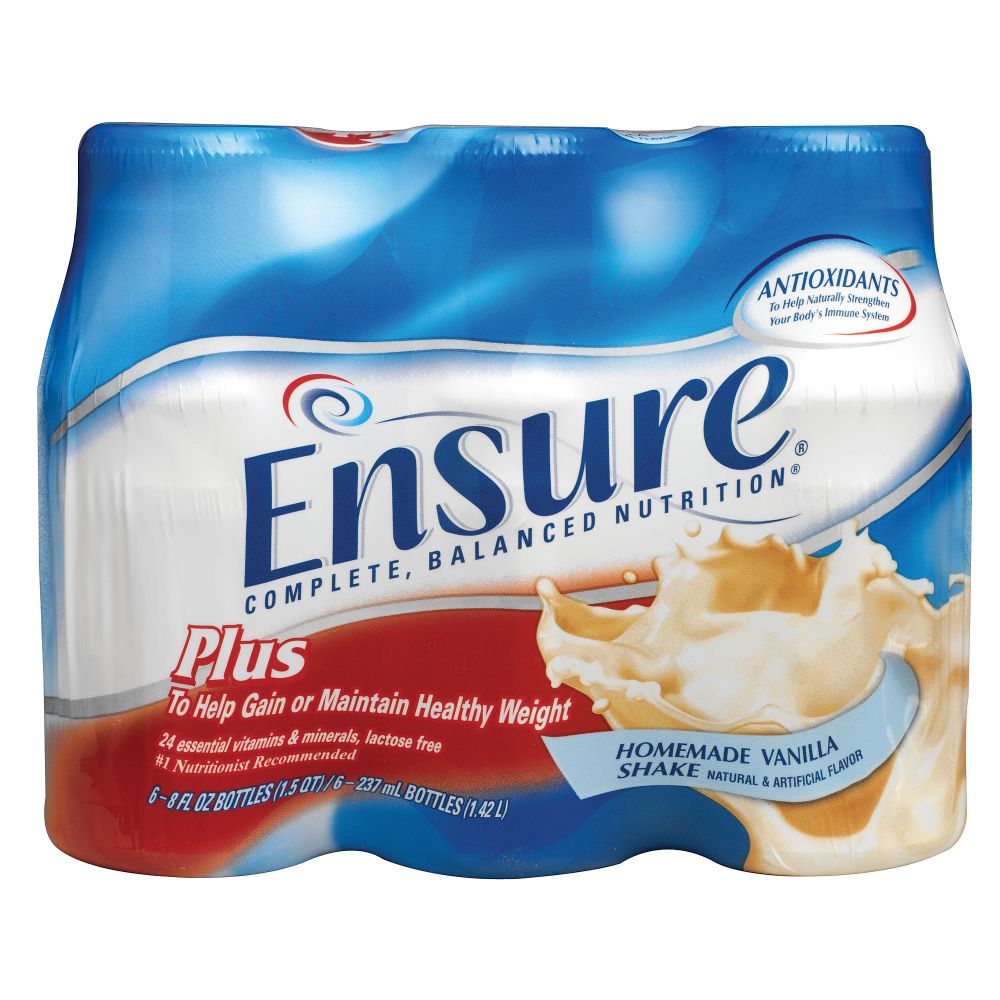 Ensure Plus High Protein Homemade Vanilla Shake 8 Fluid Ounce Plastic Bottle 6 Pack at Kmart.com