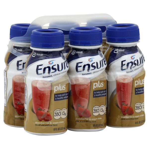 Ensure Plus Shake, Strawberries & Cream, 6 - 8 fl oz (237 ml) bottles at Kmart.com