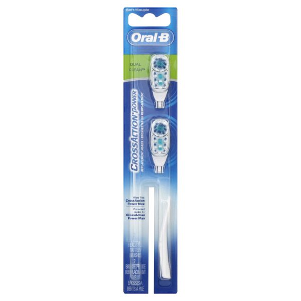 Oral-B CrossAction Power Replacement Brush Heads, Soft, 2 brush heads at Kmart.com