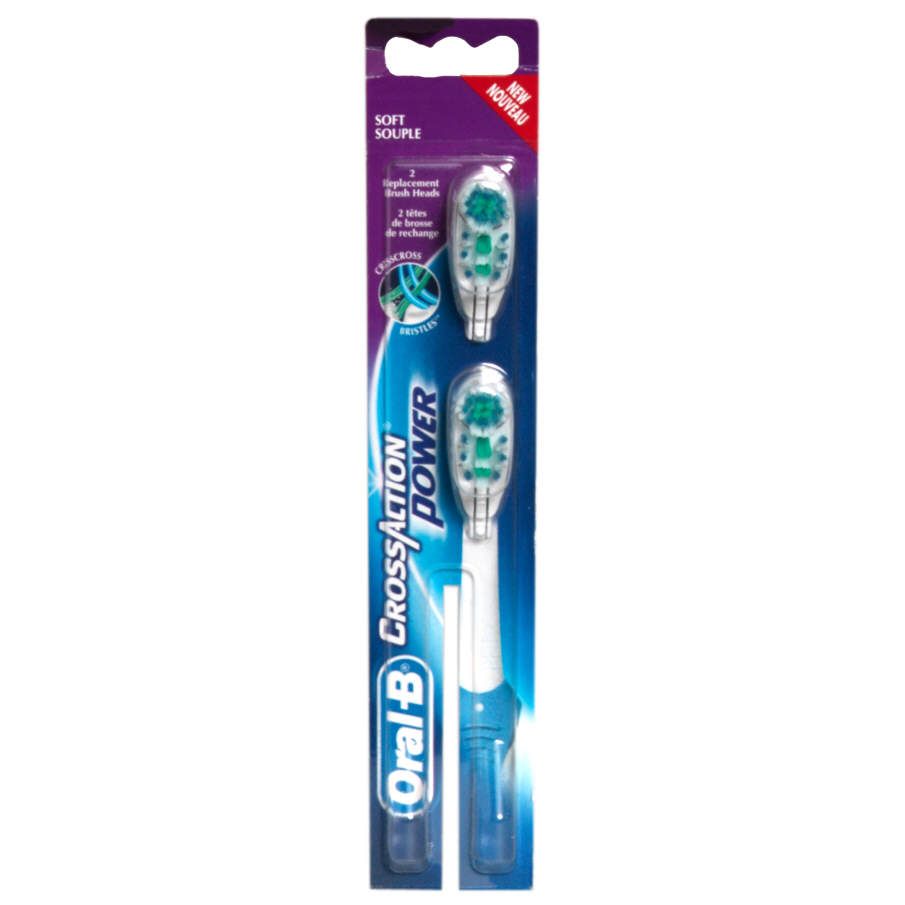 Oral-B CrossAction Power Replacement Brush Heads, Soft, 2 each at Kmart.com