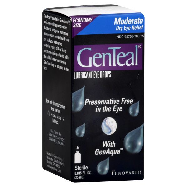 GenTeal Lubricant Eye Drops, Moderate Dry Eye Relief, 0.845 fl oz (25 ml) at Kmart.com