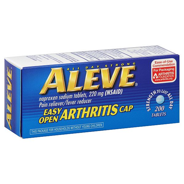 Aleve Pain Reliever/fever Reducer, 220 Mg, Tablets, 200 Tablets 68356212