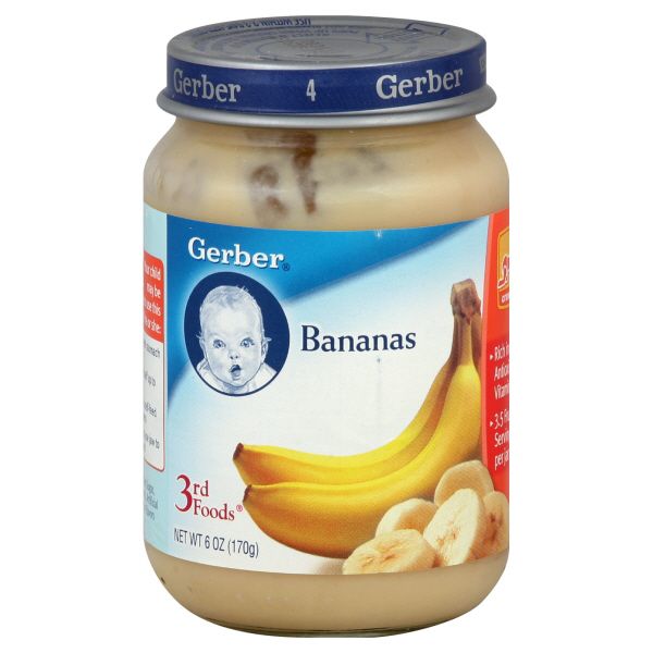 Gerber 3rd Foods Bananas, Crawler, 6 oz (170 g) at Kmart.com