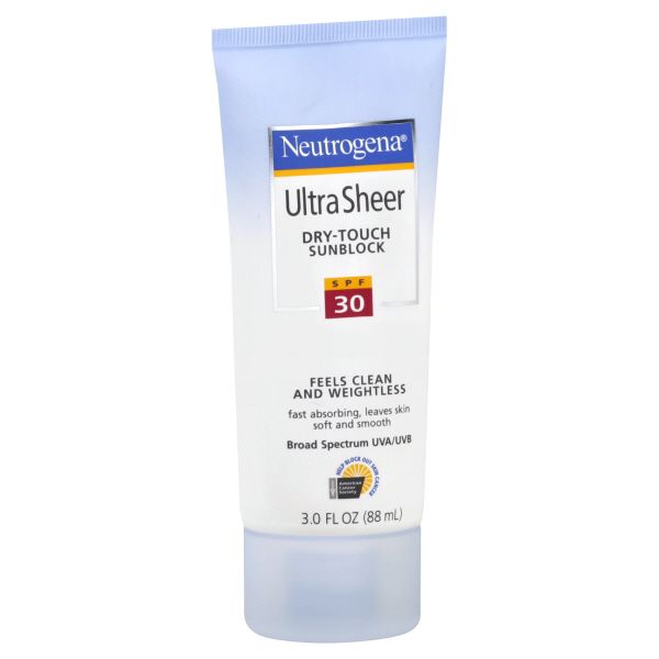 Neutrogena Sunblock, Dry-Touch, Ultra Sheer, SPF 30, 3 fl oz (88 ml) at Kmart.com