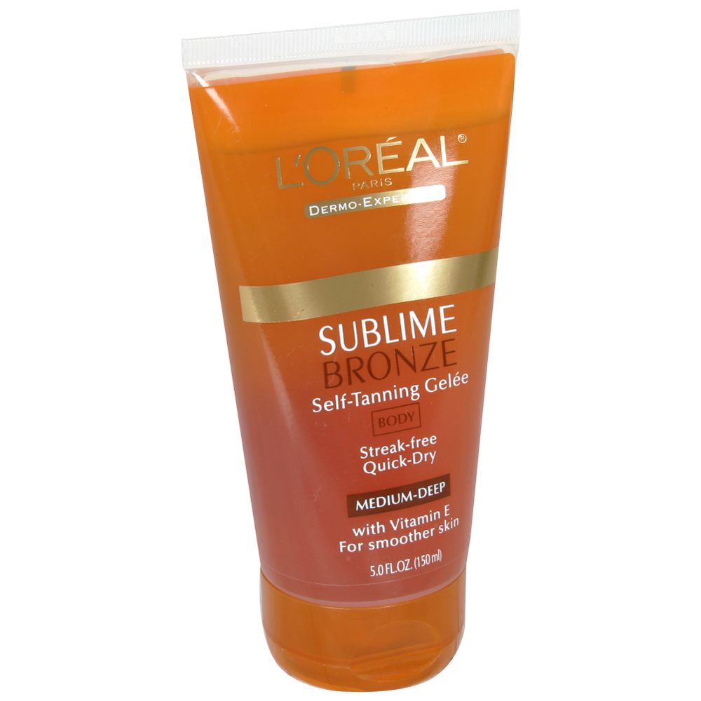 L'Oreal Sublime Bronze Self-Tanning Gelee, Body, Medium-Deep, 5 fl oz (150 ml) at Kmart.com