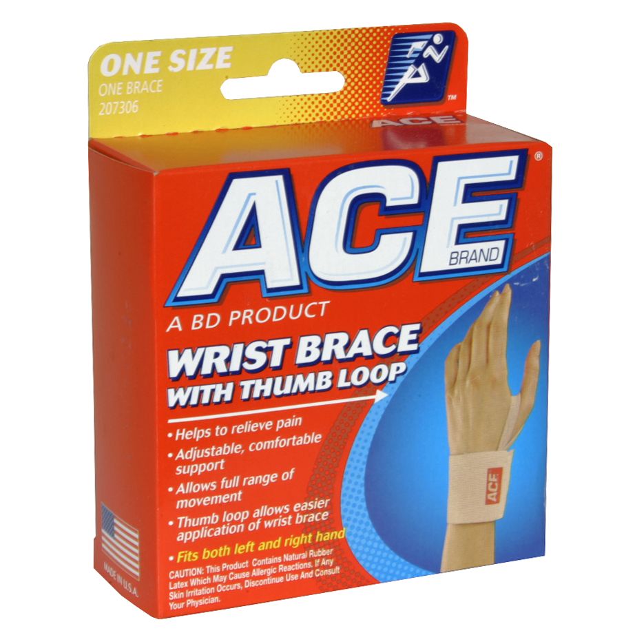 ACE Wrist Brace, with Thumb Loop, One Size, 1 brace at Kmart.com