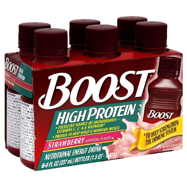 Boost High Protein Nutritional Energy Drink, Strawberry, 6 - 8 fl oz (237 ml) bottles [1.5 qt (1.42 l)] at Kmart.com