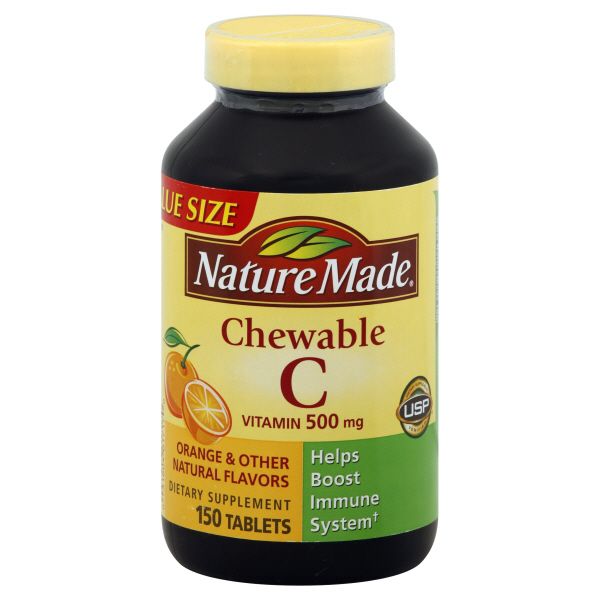 Nature Made Vitamin C, 500 mg, Chewable Tablets, 150 tablets at Kmart.com
