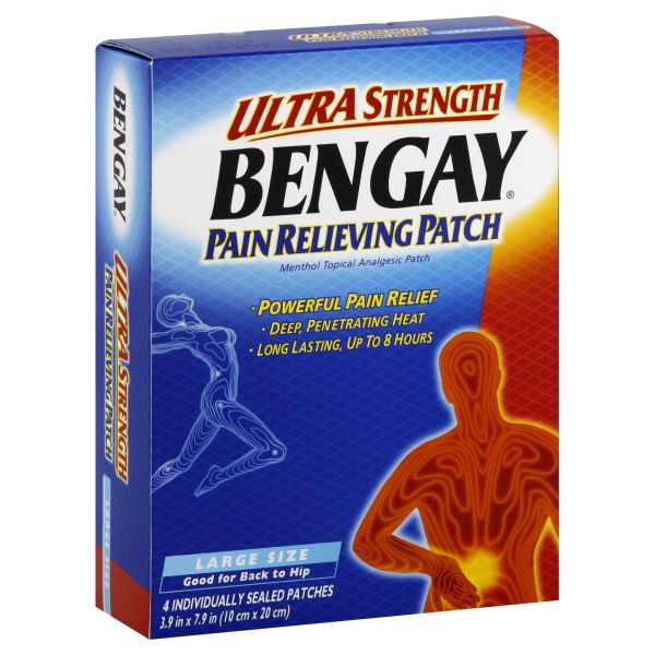 BenGay Pain Relieving Patch, Ultra Strength, Large, 4 patches at Kmart.com