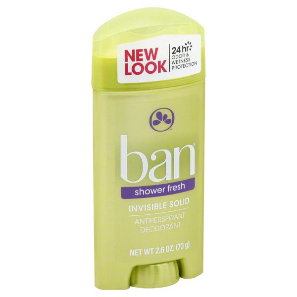 Ban Antiperspirant Deodorant, Invisible Solid, Shower Fresh, 2.6 oz (73 g) at Kmart.com