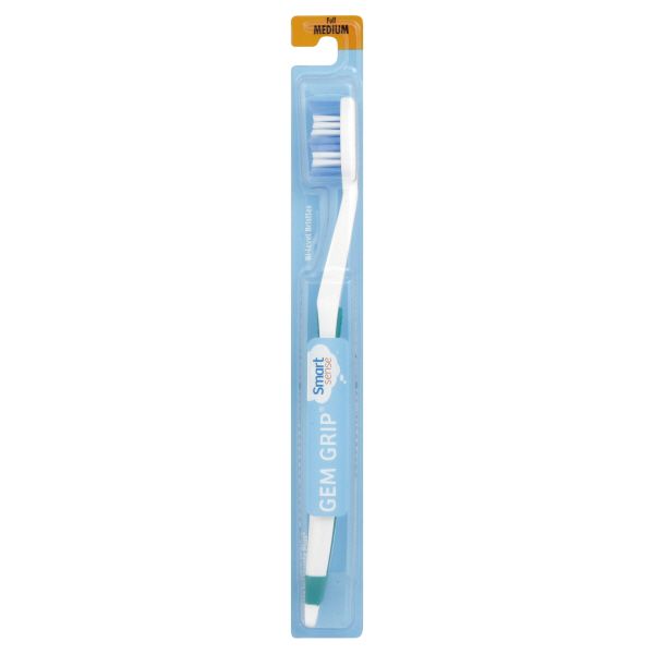 Smart Sense Gem Grip Toothbrush, Full, Medium, 1 toothbrush at Kmart.com