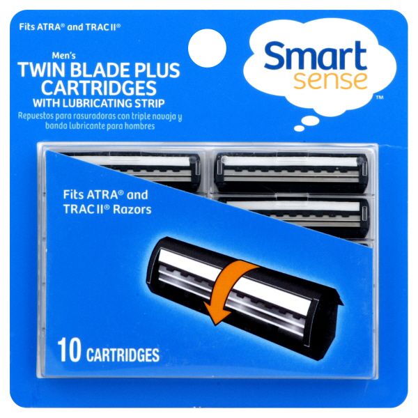 Smart Sense Razors, Twin Blade Plus, with Lubricating Strip, Men's, 10 cartridges at Kmart.com