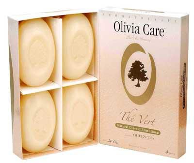 Olivia Care O Line gift box: Olive oil green tea 5 oz. soaps/set of 4 at Kmart.com
