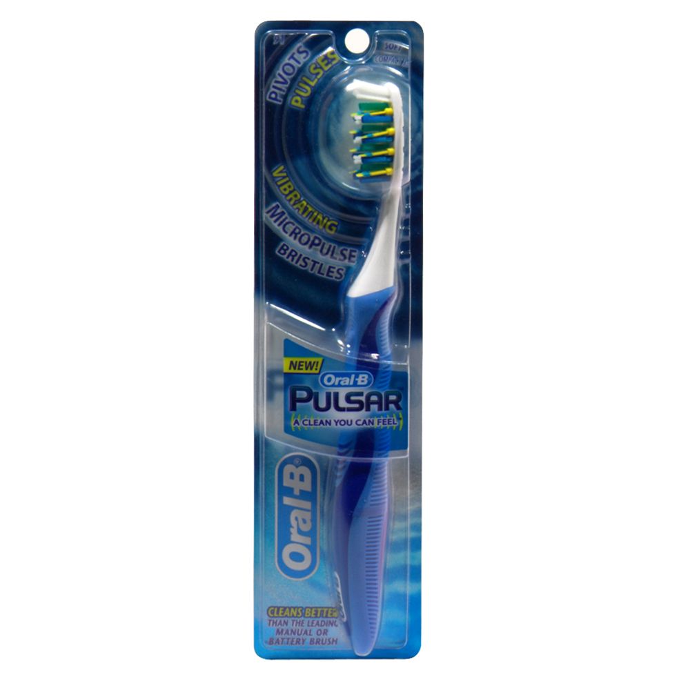 Oral-B Pulsar Toothbrush, Soft, Compact 35, 1 toothbrush