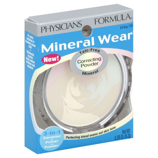 Bonne Bell Mineral Wear Talc-Free Mineral Correcting Powder, Buff Beige 7308, 0.29 oz (8.2 g) at Kmart.com