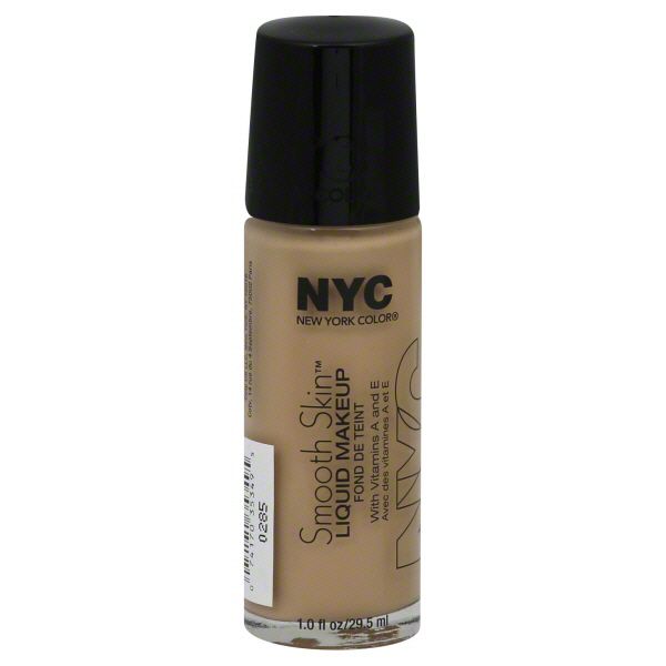 New York Color Smooth Skin Liquid Makeup, Classic Beige 680, 1 fl oz (29.5 ml)