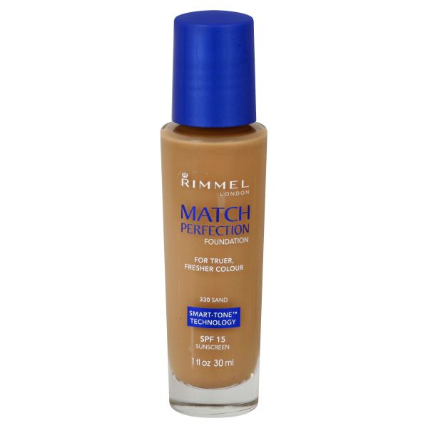 Rimmel Match Perfection Foundation, Sand 330, 1 fl oz (30 ml) at Kmart.com