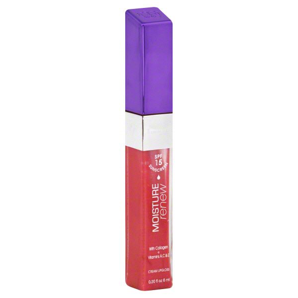 Rimmel London Moisture Renew Cream Lipgloss, Pink Spa 365, 0.2 fl oz (6 ml) at Kmart.com