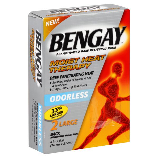BenGay Pain Relieving Pads, Odorless, Air Activated, Large, Back, 2 pads at Kmart.com