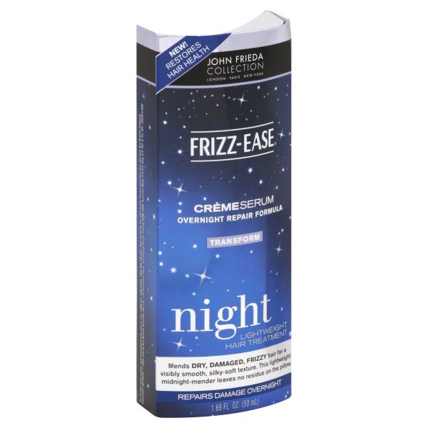 Frizz-Ease Creme Serum Overnight Repair Formula, Night, 1.69 fl oz (50 ml) at Kmart.com