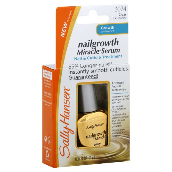 Sally Hansen Nailgrowth Miracle Nail & Cuticle Treatment, Serum, Clear 3074, 0.37 fl oz (11 ml) at Kmart.com