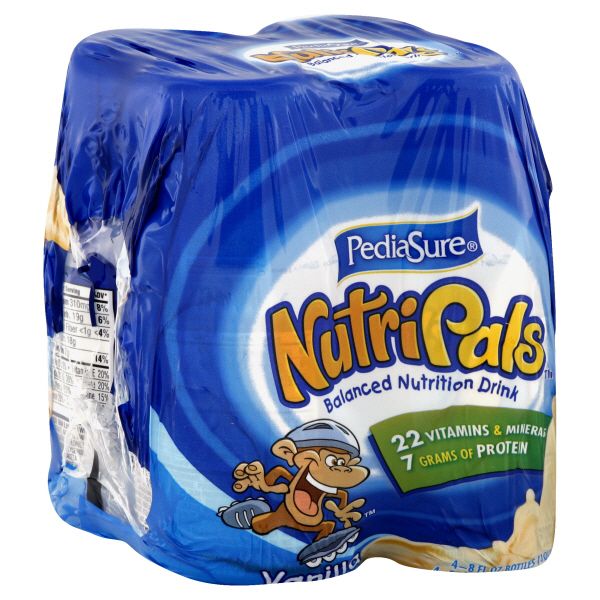 Pediasure Nutri Pals Balanced Nutrition Drink, Vanilla, 4 - 8 fl oz (237 ml) bottles [1 qt (948 ml)] at Kmart.com