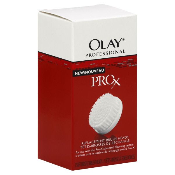 Olay Professional ProX Brush Heads, Soft Bristle, Replacement, 2 heads